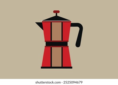  Ilustração de arte vetorial Coffee Maker.