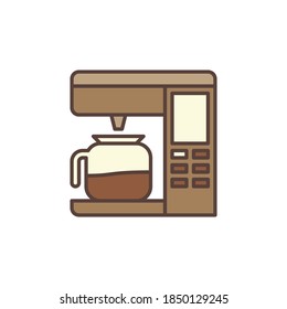 Coffee Maker vector concept colored modern icon or logo element