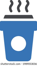 coffee maker vector glyph color icon