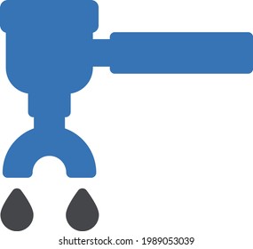 coffee maker vector glyph color icon