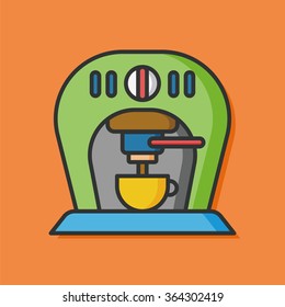 coffee maker vector icon