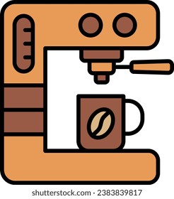 Coffee maker vector icon. Can be used for printing, mobile and web applications.