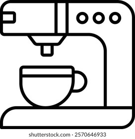 Coffee Maker vector icon. Can be used for printing, mobile and web applications.