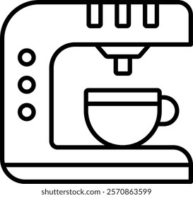 Coffee Maker vector icon. Can be used for printing, mobile and web applications.