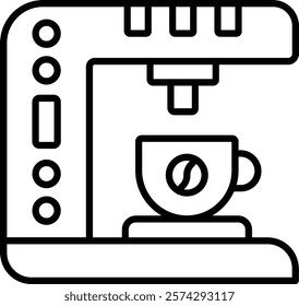 Coffee maker vector icon. Can be used for printing, mobile and web applications.