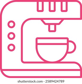 Coffee Maker vector icon. Can be used for printing, mobile and web applications.