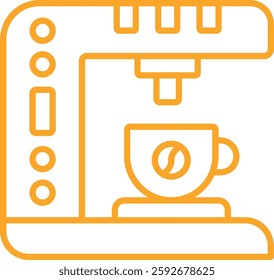 Coffee maker vector icon. Can be used for printing, mobile and web applications.