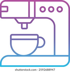 Coffee Maker vector icon. Can be used for printing, mobile and web applications.