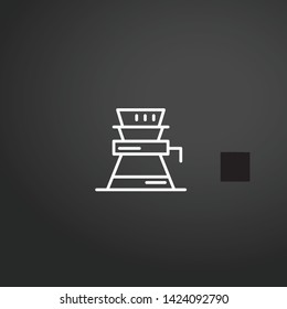 Coffee Maker vector icon. Coffee Maker concept stroke symbol design. Thin graphic elements vector illustration, outline pattern for your web site design, logo, UI. EPS 10.