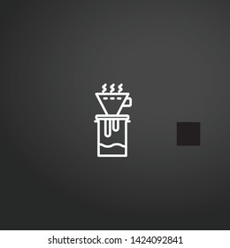 Coffee Maker vector icon. Coffee Maker concept stroke symbol design. Thin graphic elements vector illustration, outline pattern for your web site design, logo, UI. EPS 10.