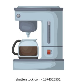 Coffee maker vector icon.Cartoon vector icon isolated on white background coffee maker.