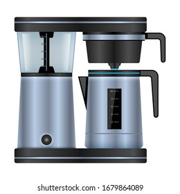 Coffee maker vector icon.Realistic vector icon isolated on white background coffee maker .