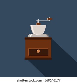 Coffee maker. Vector illustration in flat style.