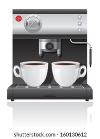 coffee maker vector illustration isolated on white background