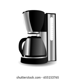 coffee maker vector illustration isolated on white background