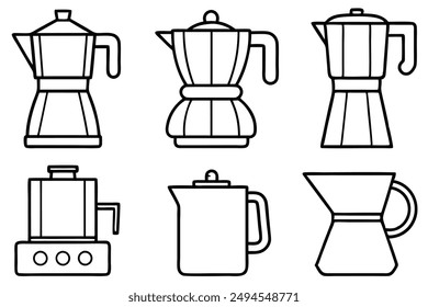 Coffee Makers Art Creative Line Art Illustration Techniques Guide