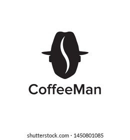 Coffee Man Icon Logo Design