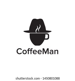 Coffee Man Icon Logo Design