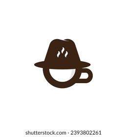 coffee man logo design business.