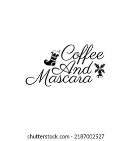 Coffee And Mascara t-shirt design