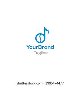 coffee melody logo template
