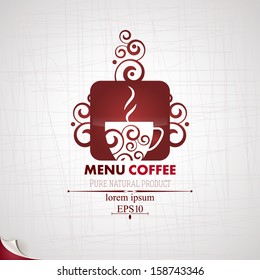 Coffee menu.