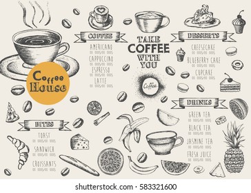 Coffee menu