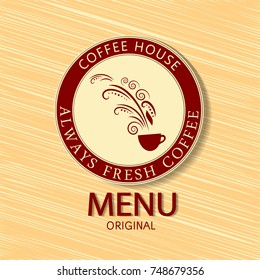 Coffee menu.