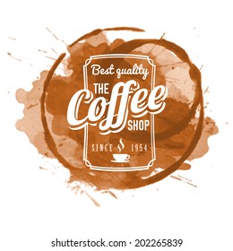 coffee menu cafe blotch label coffee mark for cafe in blotch coffee menu cafe blotch label brown classical texture abstraction background scene splash space sign splashing marketing contour antique cu