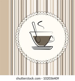 Coffee menu card