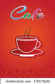 Coffee Menu Card Cover Design. Eps-10.