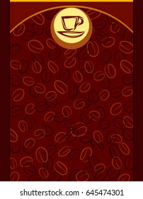 Coffee Menu Card Design Template Vector Illustration