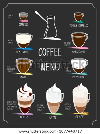 coffee menu cup coffee sample text stock vector royalty free coffee menu sample