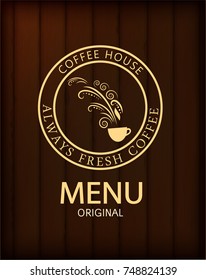 Coffee menu design.