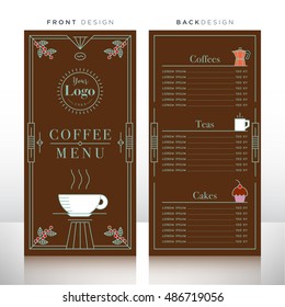 Coffee Menu Design Template