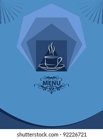 Plantilla de diseño de menú café