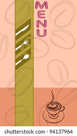 Plantilla de diseño de menú café