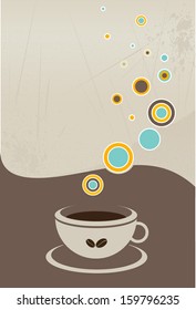 Coffee menu flyer. Vector illustration. 