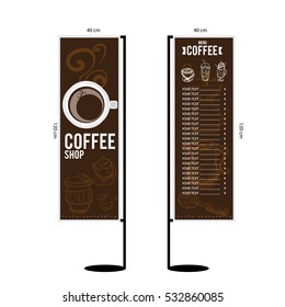 coffee menu graphic  design objects template
