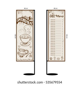 coffee menu graphic  design objects template