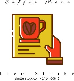 Coffee Menu Icon For Coffee Shop, For Website, Brochure, Flyer, Infographic, Logo Coffee, Presentation