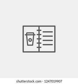Coffee Menu Modern Simple UI Vector icon