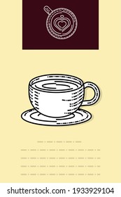 coffee menu restaurant sketch design