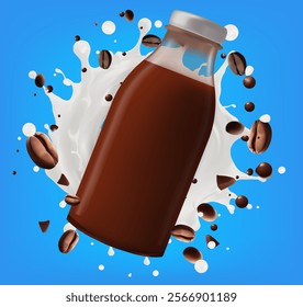 Coffee and milk drinks Mesh gradient wes used