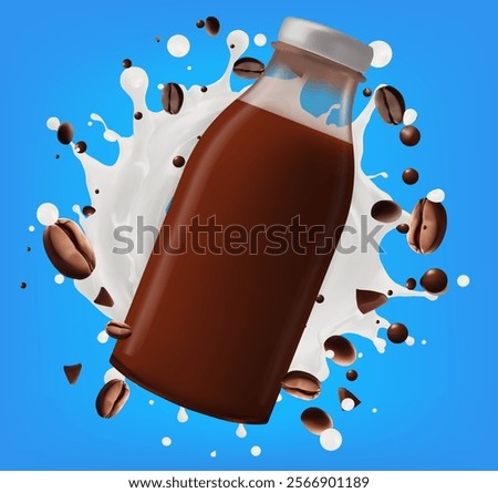 Coffee and milk drinks Mesh gradient wes used