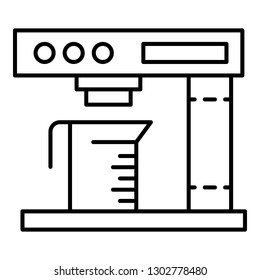 Coffee milk machine icon. Outline coffee milk machine vector icon for web design isolated on white background
