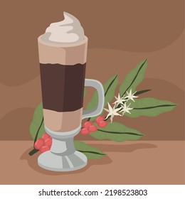Kaffeemaschine auf Tasse-Poster