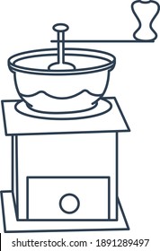 Coffee mill, Coffee, grinder, manual, mill icon
