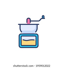 Coffee Mill icon in vector. Logotype