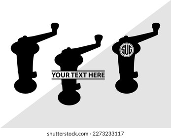 Coffee Mill SVG Monogram Vector Illustration Silhouette